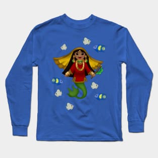 Indian Mermaid Long Sleeve T-Shirt